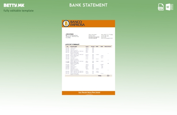 модерен стил на Костарика Banco Improsa шаблон за извод од банка